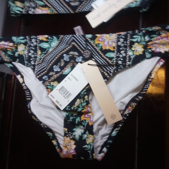 2 pcs Nanette Lepore Diamond Vines Bikini Sz 8 NWT - Picture 10 of 12